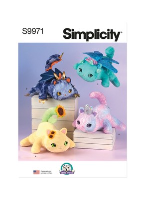 Simplicity Plüsch Kätzchen Schnittmuster von Carla Reiss Design S9971OS