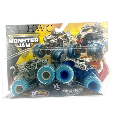 Monster Jam 2026 Series 35 Metal 1:64 Scale -CATASTROPHE vs MONSTER MUTT HUSKY-