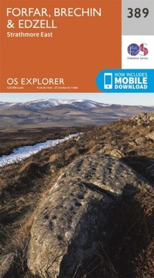 EXP 389 FORFAR BRECHIN & EDZELL by Ordnance Survey Map Self Help Business
