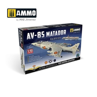 Ammo MIG  A.MIG-8505 - 1/48 Harrier AV-8S Matador - Spanish, American, British v