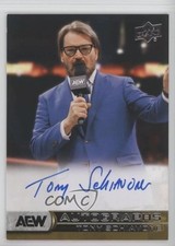 2025 SP Game Used AEW UD AEW Auto Announcers Tony Schiavone #AA-SC Auto 1g0e