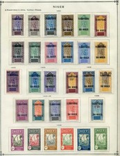 Niger Collection on complete Scott International Pages
