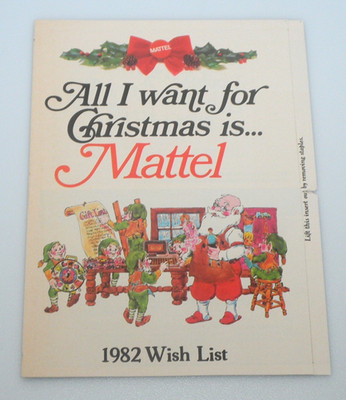 Vintage 1982 Mattel Wish List Christmas Toy Catalog Print Ad Retro Promo MOTU