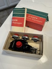 Vtg Singer Automatic Zigzagger 301 404 Attachment W/ Original Box Manual 161103