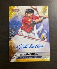 2025 Bowman's Best Best Of 2025 Drake Baldwin Gold Mini Diamond RC Auto # 15/50