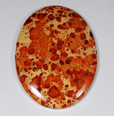118 Ct 6X41X53 mm Natural Orbicular Asteroid Jasper Oval Cabochon Gemstone KJ-30