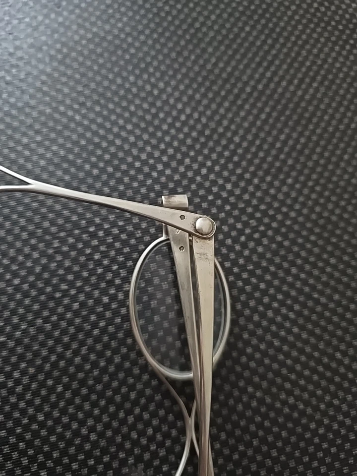 Binocles lunette ancienne argent ( 7 poinçons ) - Photo 4/4