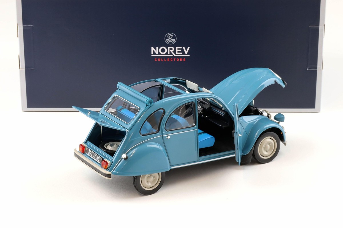 1:18 Norev Citroen 2CV 6 Club 1982 Lagune blue 181492 | eBay
