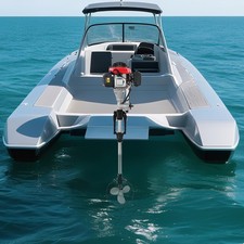4-Takt 4.0HP Außenbootmotor Bootsmotor mit Propeller Schutzabdeckung