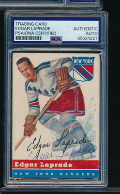 1954 Topps #56 Edgar Laprade signed auto autograph PSA/DNA VG