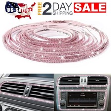 16.4 Ft Bling Car Trim Self Adhesive Pink Accessories Stuff For Women Interior