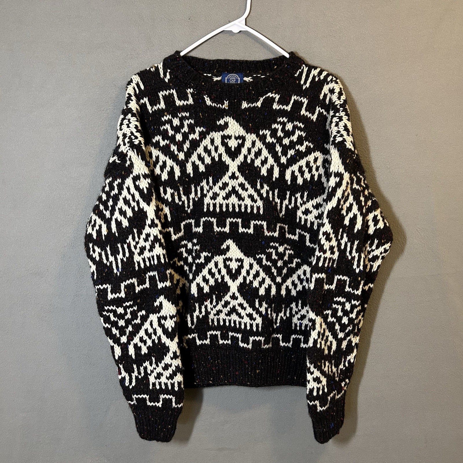 VTG Gap Wool Eagle Pattern Knit Sweater Adult S P… - image 2