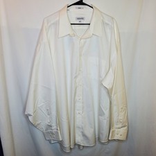 Joseph  Feiss White Button Down Dress Shirt 80's 2 Ply