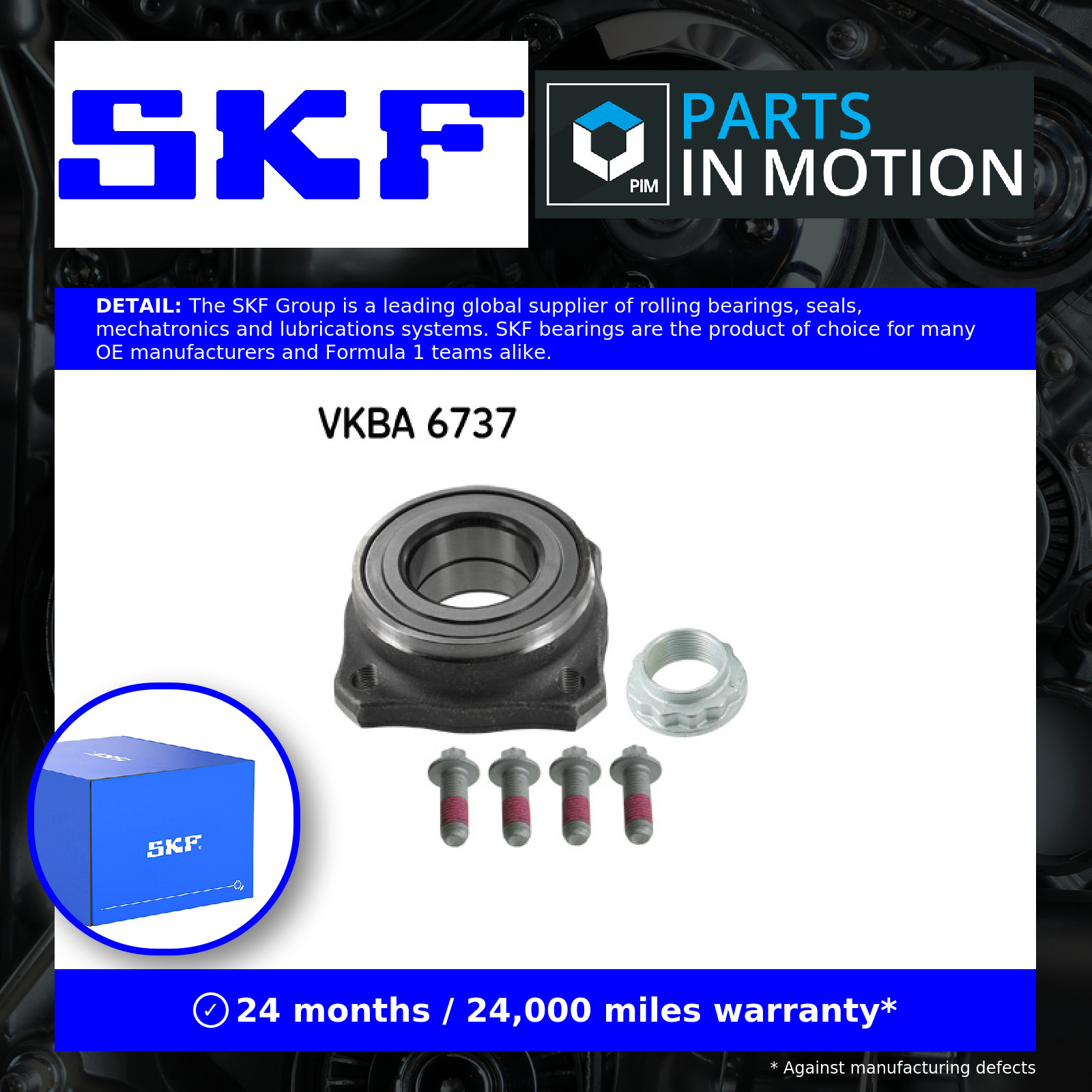 Rear SKF SWEDEN VKBA 6737 Wheel Bearing Kit for BMW - Image 13