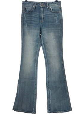 KANCAN USA High Waist Jeans Damen Jeans Gr. DE 36 blau Casual-Look