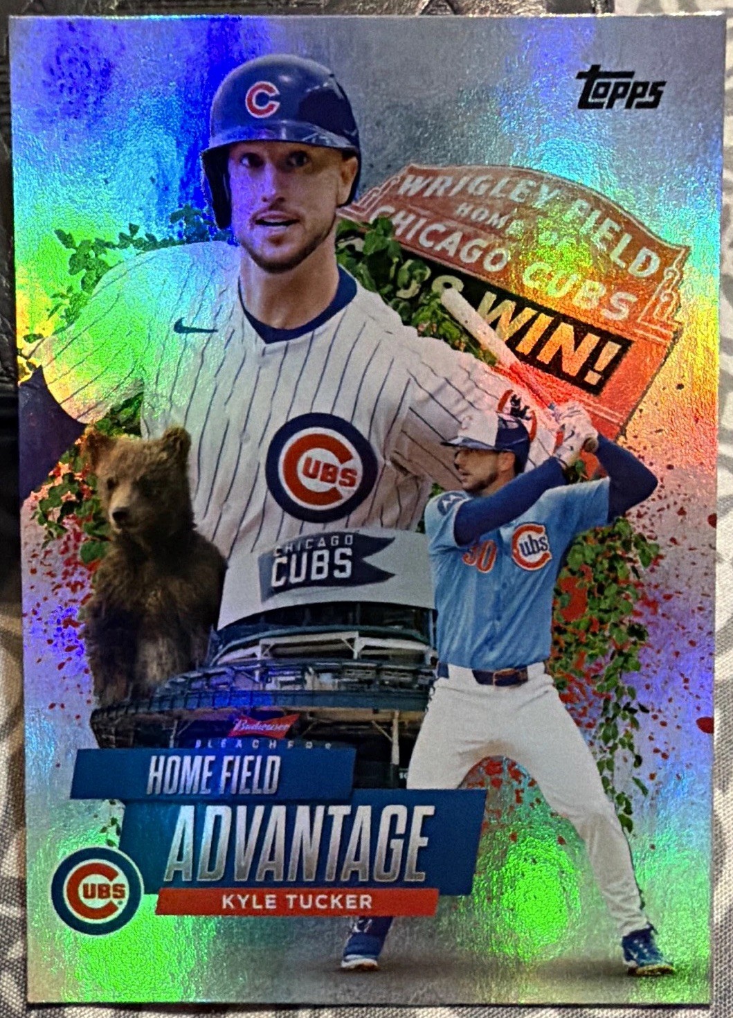 Topps 2025 Update Series Home Field Advantage Kyle Tucker HA-45 Cubs Insert