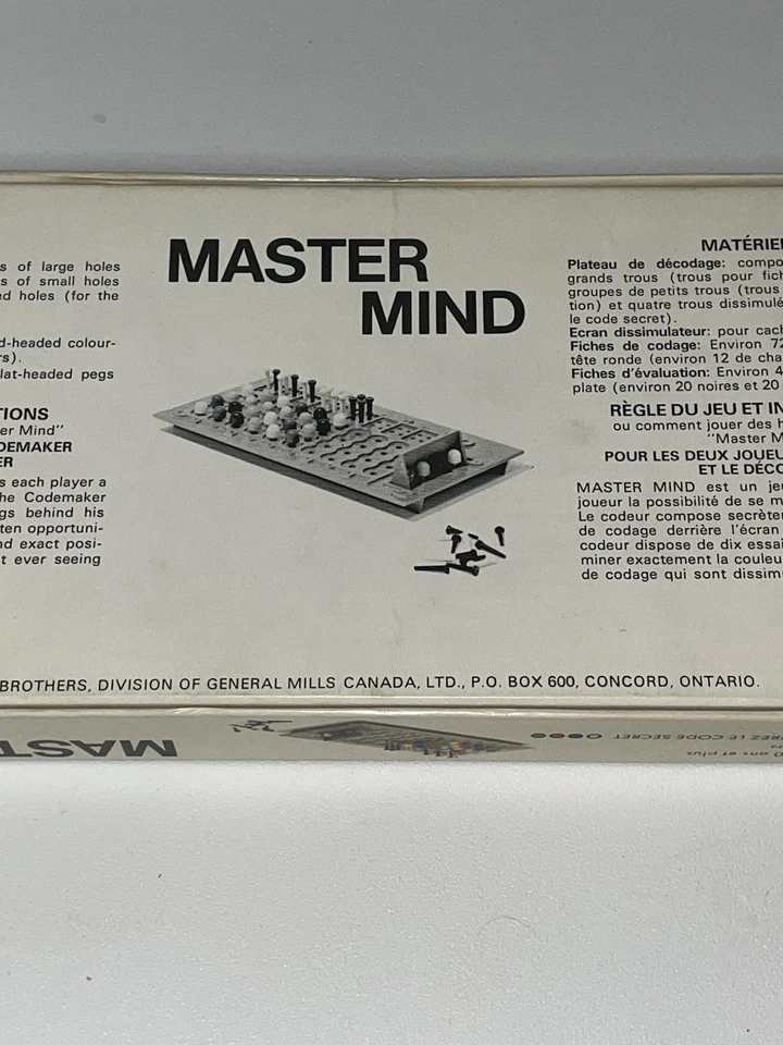 Original Mastermind Game Vintage 1972 Invicta Parker Brothers Games  - Image 3 of 4