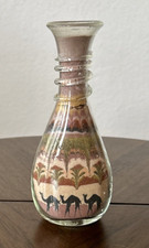 5" Petra Jordan Sand Art Bottle Camel/Desert Layered Colored Sand Handmade