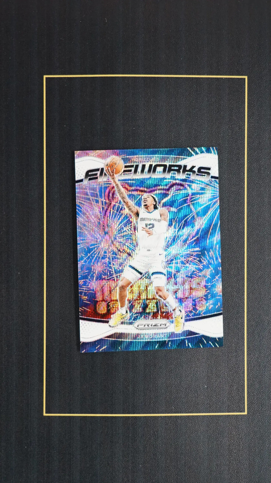 Ja Morant 2024-25 Panini Prizm Fireworks White Wave /20 #24-84.150 KV89