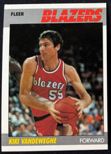 KIKI VANDEWEGHE 1987-88 FLEER PORTLAND TRAIL BLAZERS