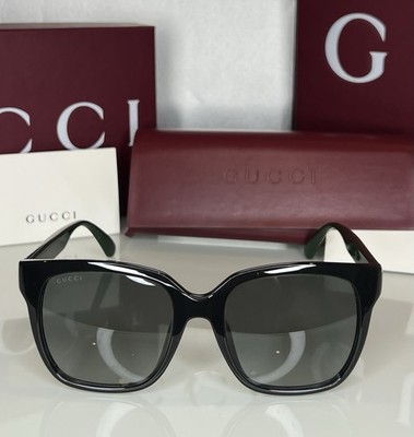 Gucci GG0715SA Sunglasses Unisex Black/Grey 53mm New & Authentic with Case