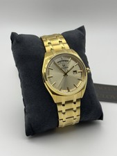 Bulova Surveyor Gold Day-Date Stainless Steel...