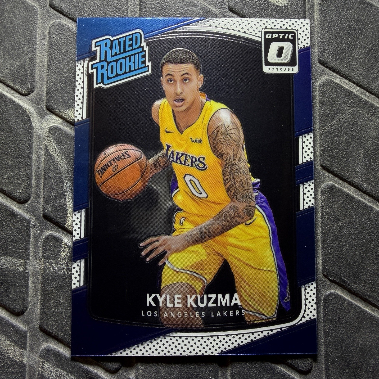 2017-18 Donruss Optic #174 Kyle Kuzma Los Angeles Lakers Rookie