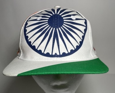 Global Caps Hat India Bharat Snapback Vintage 90s Colorful One Size