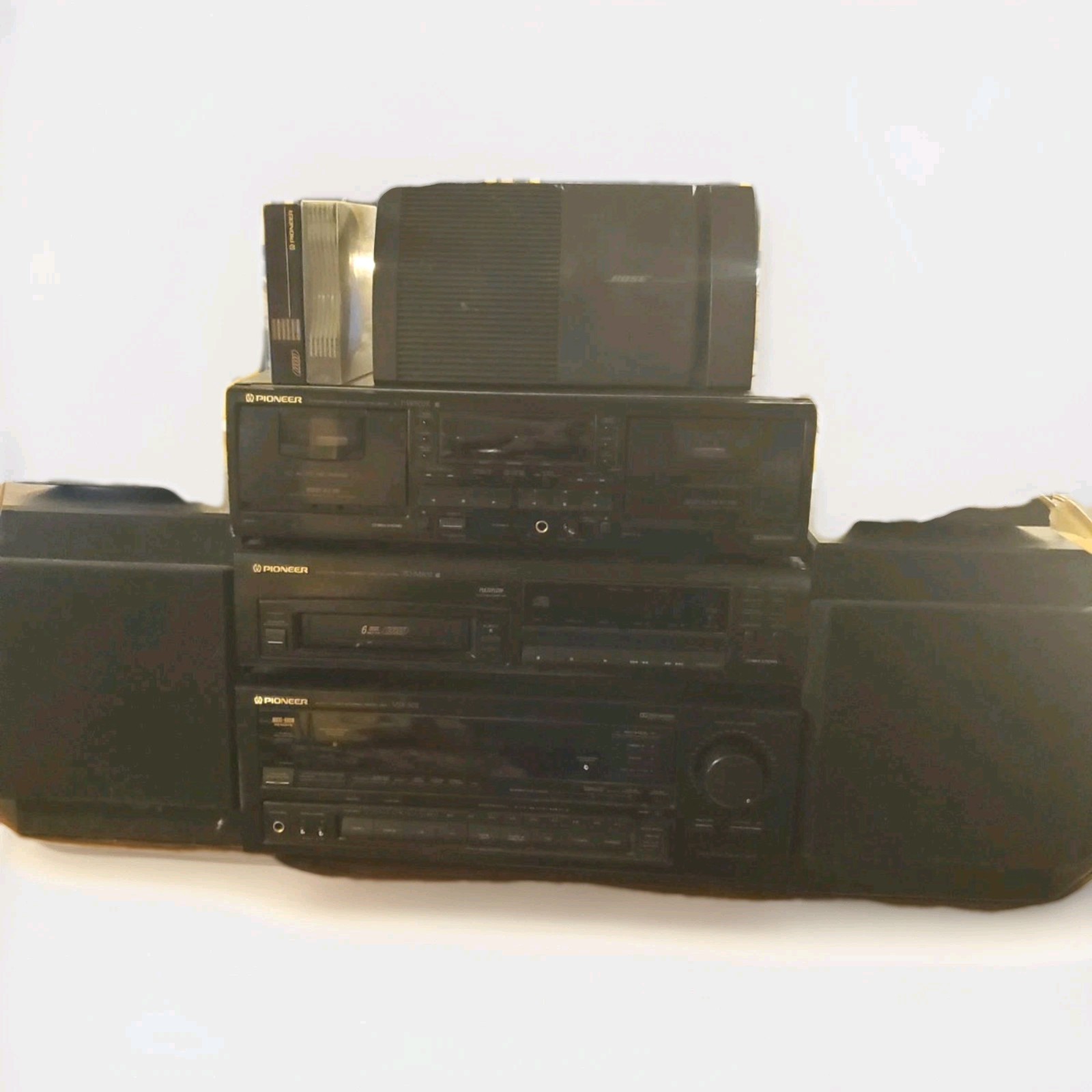 Cassette Tape Cd Changer Headphone Jack Black
