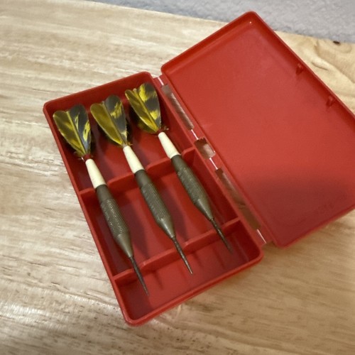 Vintage Farebrother Concentric Steel Tip Darts Feather Flights England