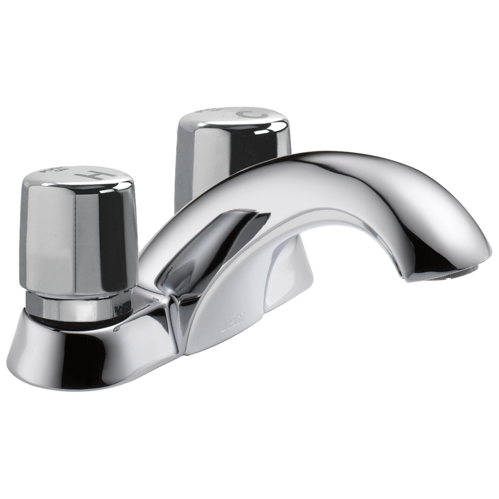 Delta 2507LF-HDF Commercial Two Handle Self-Closing Bathroom Faucet ...