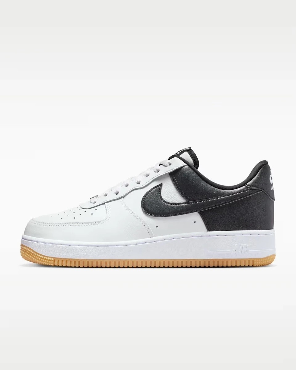 Nike Air Force 1 '07 LV8 Shoes White Black Silver Gum IB6847-100
