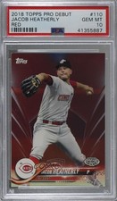 2018 Topps Pro Debut Red 5/10 Jacob Heatherly #110 PSA 10 GEM MT 8d2