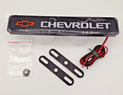 Front Grille Badge Illuminated Decal Car Sticker For Chevrolet Chevy LED Light