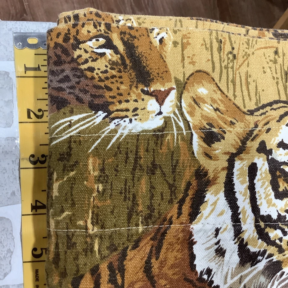 "Cenefa de cortina leopardo guepardo elefante cebra safari sabana salvaje 17""X132""" Foto 3 de 4