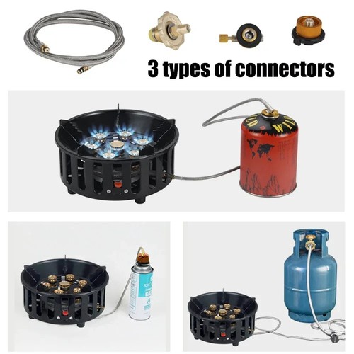 7-Core Camping Stove High-Power Gase Burner Windproof Stove Electronic ignition - Picture 5 of 28