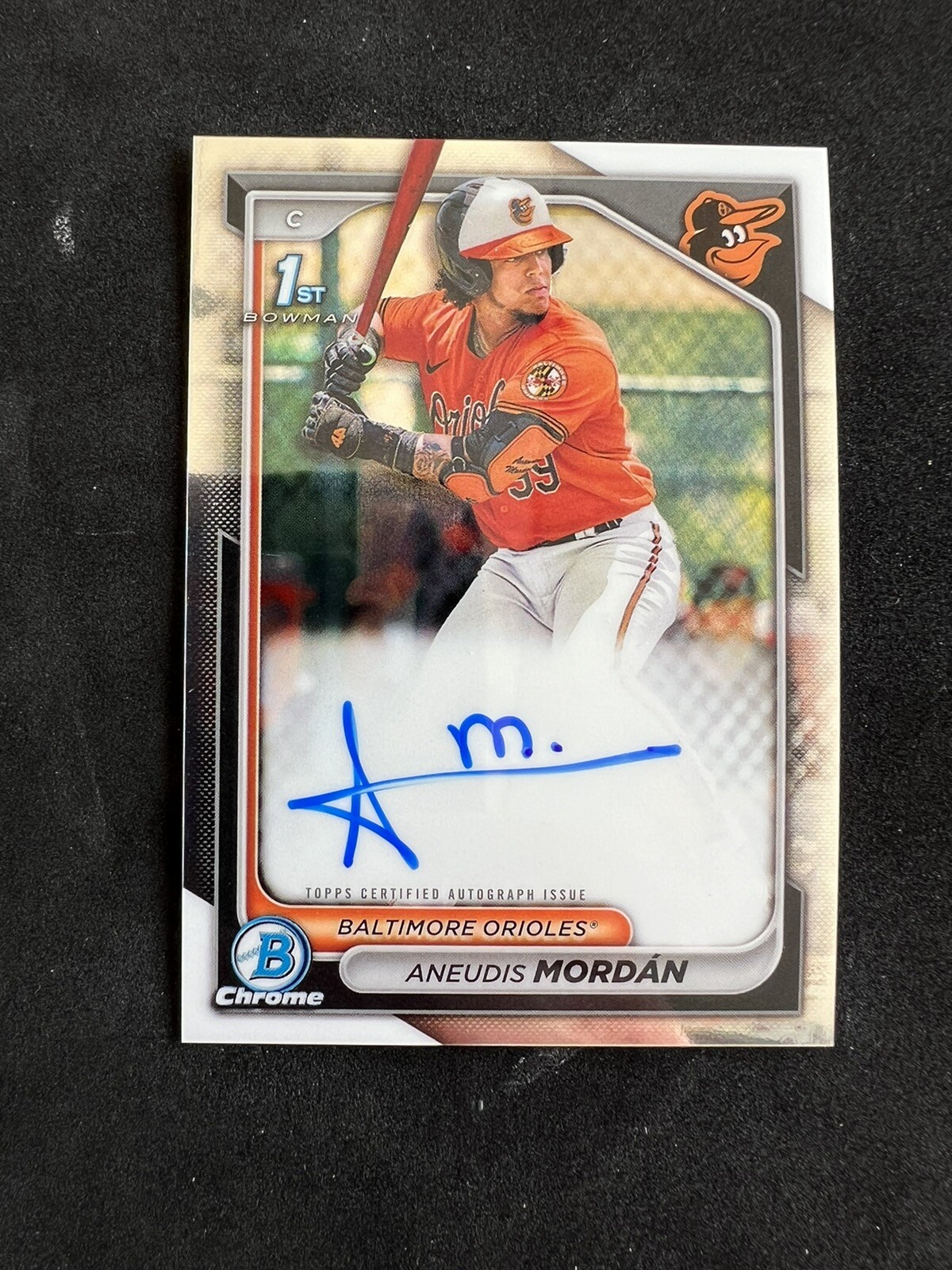 ANEUDIS MORDAN 2024 BOWMAN CHROME 1ST AUTOGRAPH ORIOLES AUTO