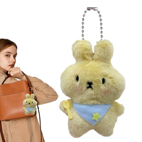 Bunny Bag Charm Plush Doll Stuffed Rabbit Key Chain Cartoon Plush everyone