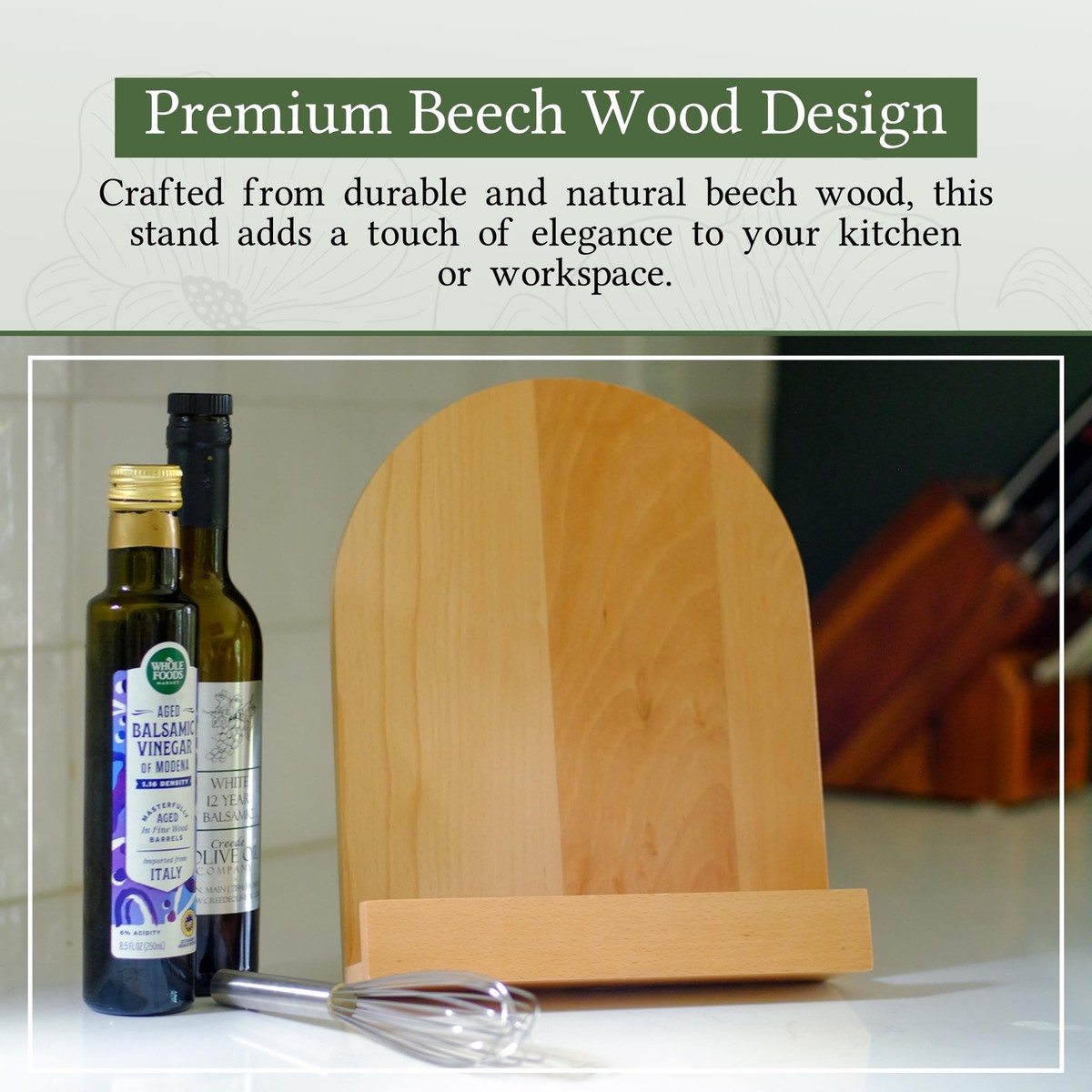 RECIPE BOOK STAND -versatile Recipe Book Stand, Kitchen Worktop Cookbook Holder,cooking Gift, Perfect Cooking Gift,kitchen Worktop Essential