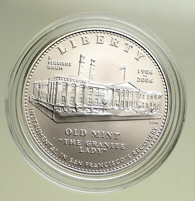 2004S UNITED STATES San Francisco MINT Granite Lady BU SILVER