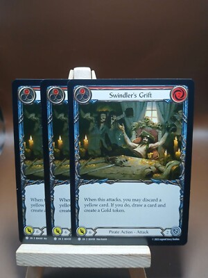 3x Playset Flesh and Blood High Seas Swindler's Grift C Red SEA169