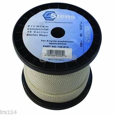 145-612  Stens 100' Diamond Braid Starter Rope with #5 Diamond 