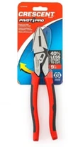 Crescent CCA20509 Pivot Pro Pliers 8 in. Linesman Wire Cutter Serrated Jaw Grip