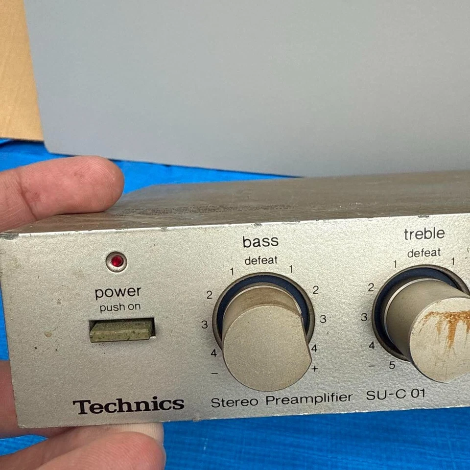 Technics SU-C01 Silver Preamplifier Vintage From Japan - Image 2 of 4