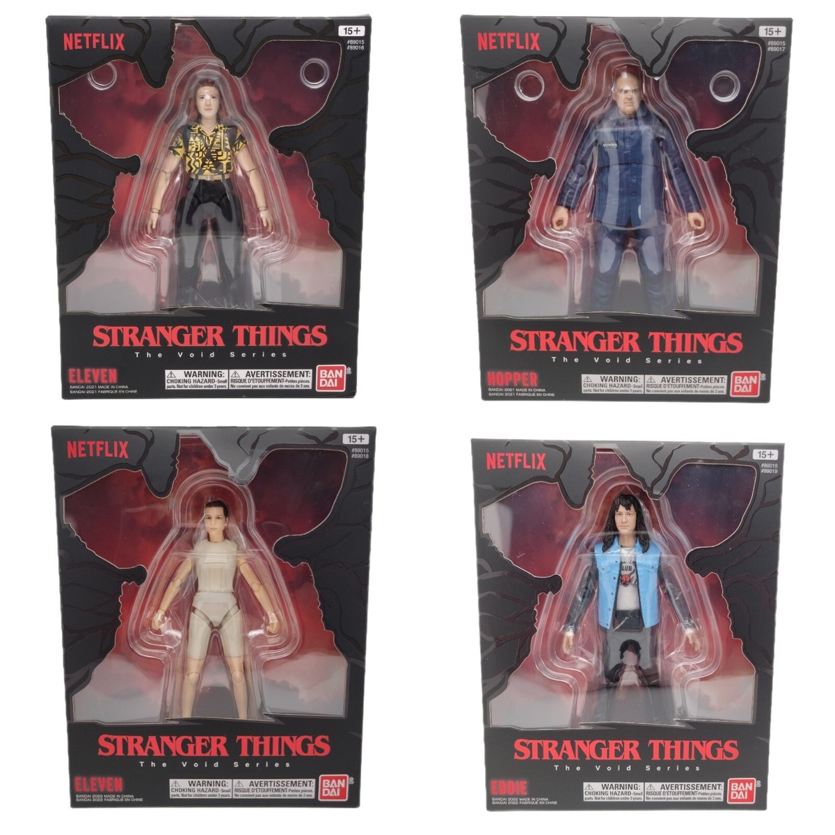 Bandai Stranger Things The Void Series Action Figures 1-4 Eddie