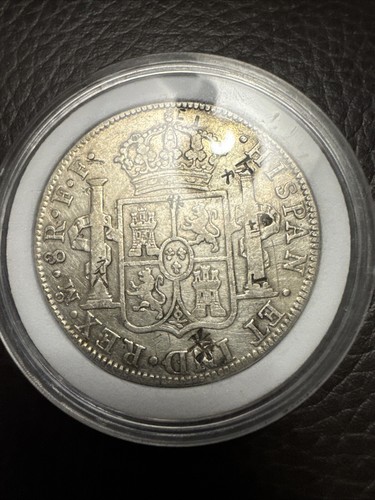1779 Mo FF 8 Reales Mexico Silver Coin Spanish Carlos III, XF Cond - Picture 6 of 6