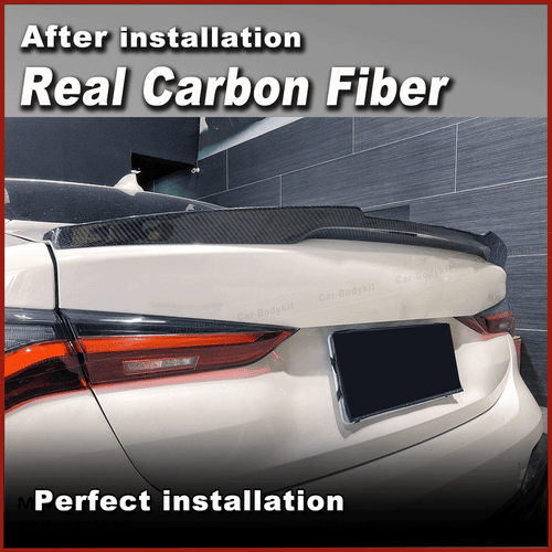 Alerón trasero de carbono alerón de maletero labio se adapta a BMW G22 430i G82 M4 20-24 - Imagen 4 de 11