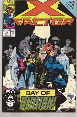 X-FACTOR #70   PETER DAVID   MUIR ISLAND EPILOGUE   MIKE MIGNOLA COVER - 1991