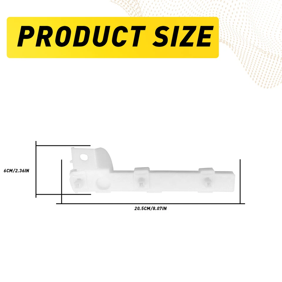 Retenedor de parachoques exterior delantero para Mitsubishi Lancer 2008 2009 2010-2017 excepto Evo Foto 3 de 4