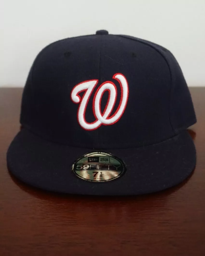 Washington Nationals New Era 59FIFTY Fitted Hat Navy Blue